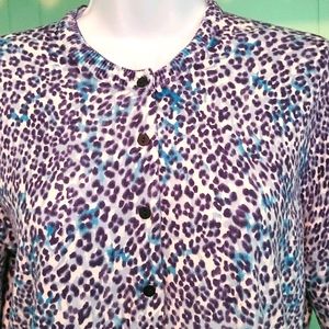 Liz Claiborne Cheetah Cardigan
